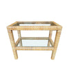 Mid Century Rattan mirror and matching Console table - Mid Century Furniture 