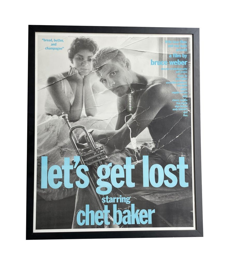 Rare large original film poster for Bruce Weber's 1988 film Let's Get Lost
