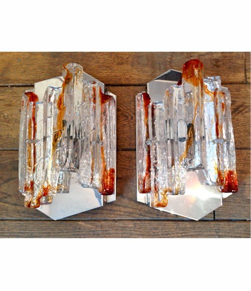 PAIR OF POLIARTE WALL SCONCES