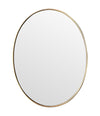 A large orignal Italian 1960s oval brass framed mirror