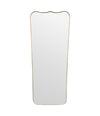 A large full length orignal Italian 1950s brass framed mirror