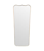 A large full length orignal Italian 1950s brass framed mirror