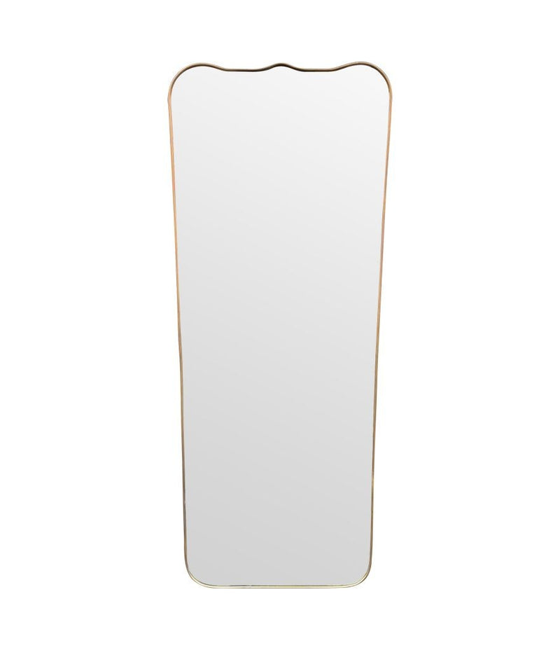 A large full length orignal Italian 1950s brass framed mirror