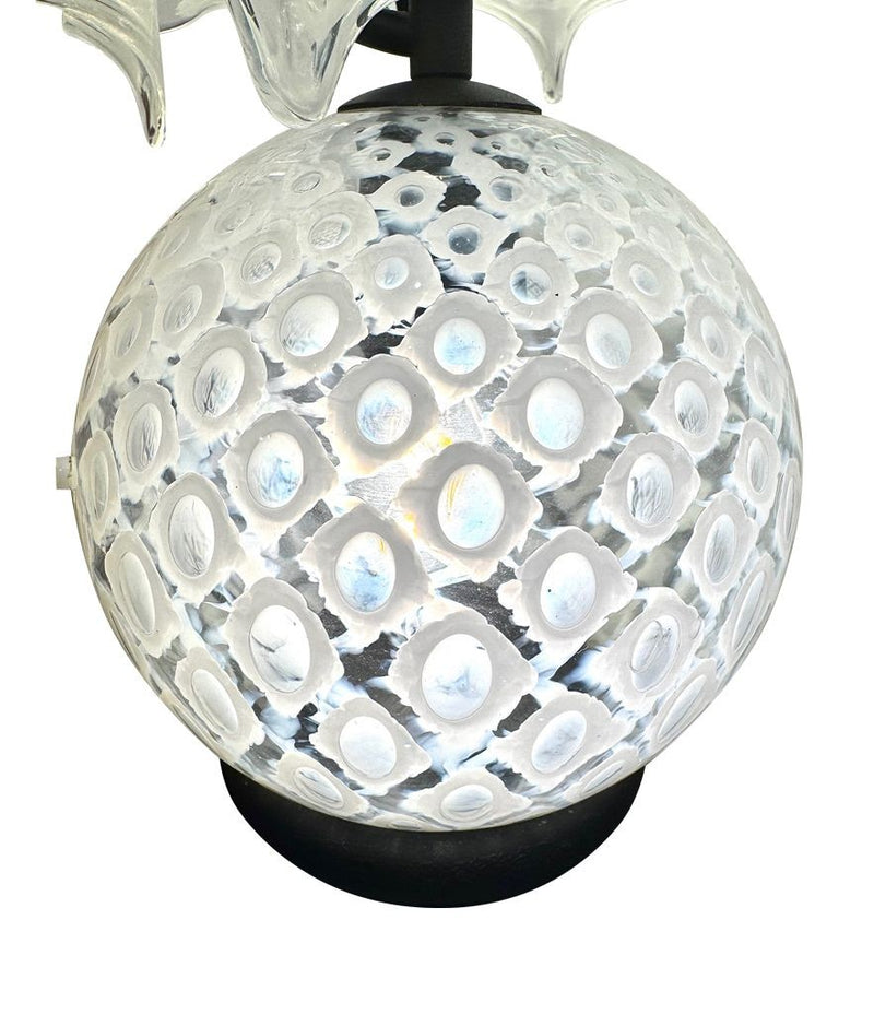 A wonderful 1970s Italian Murano glass handkerchief lamp by La Murrina
