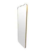 A large full length orignal Italian 1950s brass framed mirror