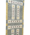 A Babro Nilsson inspired Scandinavian style handwoven flat weave wool rug runner