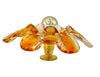 Five Italian 1970s Murano glass flower wall scones by Mazzega