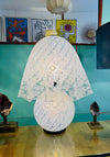 A wonderful large 1970s Murano glass handkerchief lamp by La Murrina,