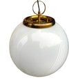 A large 1960s Venini Murano glass ball “Tessuto” swirl pendant light