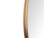A large orignal Italian 1960s oval brass framed mirror