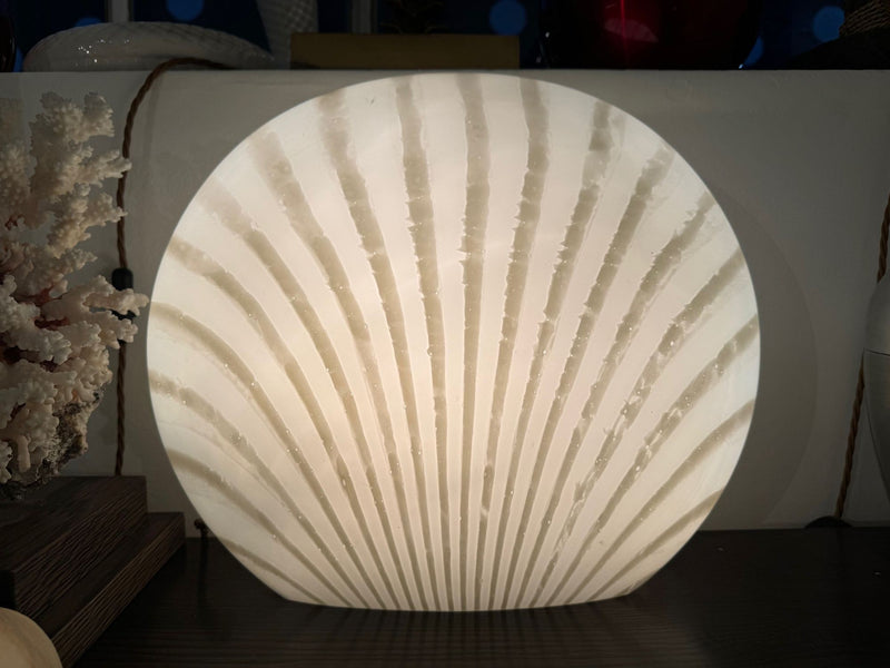 A Murano glass shell lamp by Peill and Putzler