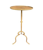 A very elegant 1950s Spanish gilt wrought iron Martini table