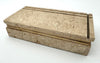 An Italian 1970s travertine and gilt metal jewellery accessories box