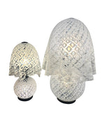 A wonderful large 1970s Murano glass handkerchief lamp by La Murrina,