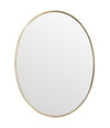 A large orignal Italian 1960s oval brass framed mirror
