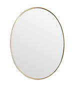 A large orignal Italian 1960s oval brass framed mirror