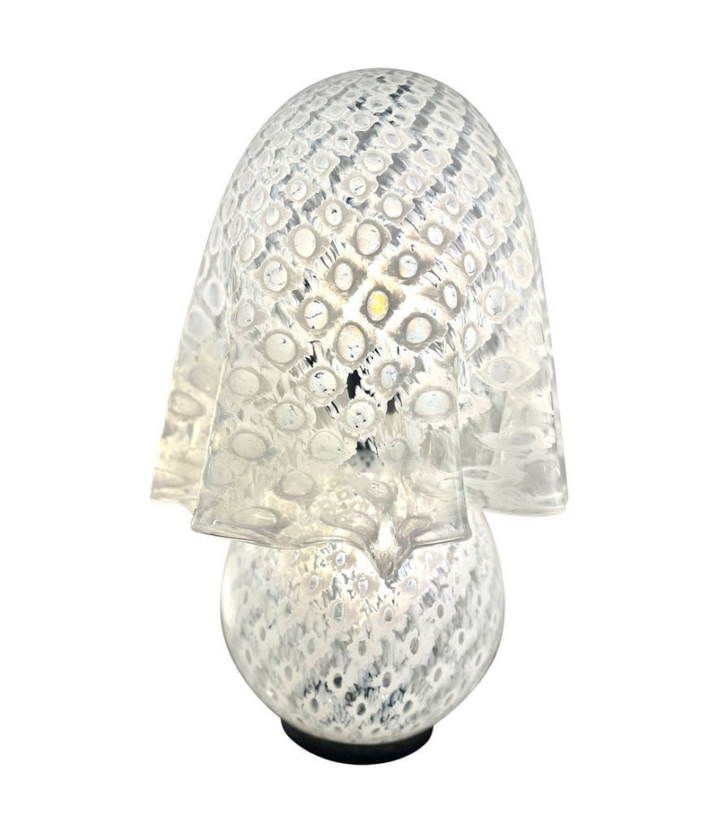 A wonderful large 1970s Murano glass handkerchief lamp by La Murrina,