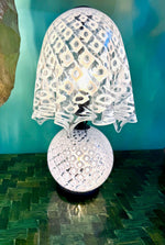 A wonderful 1970s Italian Murano glass handkerchief lamp by La Murrina