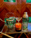 A wonderful Wilhelm Wolff 1940s crystal and silver plated cocktail shaker and ice bucket