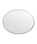 A large orignal Italian 1960s oval brass framed mirror