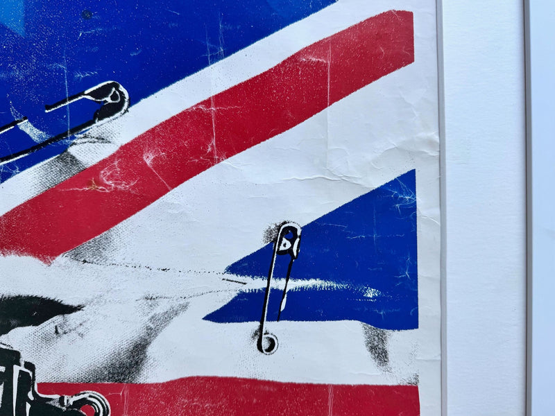 An orignal 1976 Sex Pistols promotional poster for their first single " Anarchy in the UK"