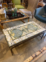 A wonderful 1960s ceramic tiled table by Dennis Townsend for Heals London