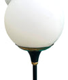 An orignal 1950s Stilnovo "Arberello" black lacquer and brass six light floor lamp