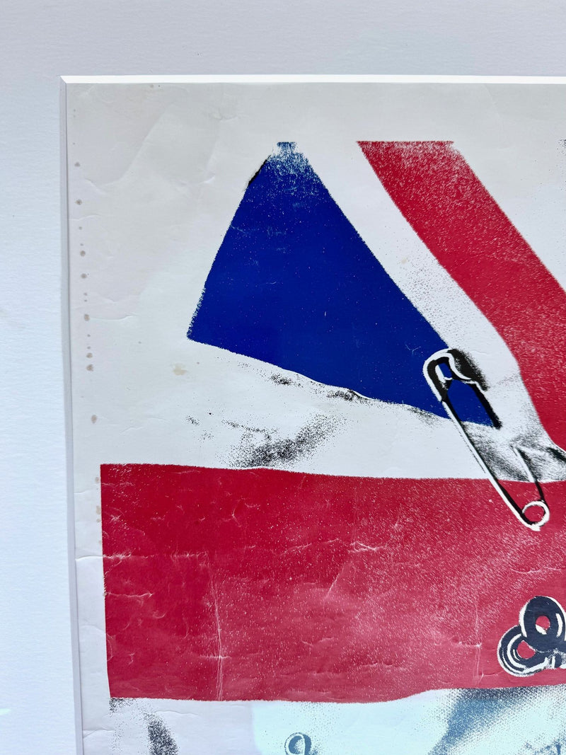 An orignal 1976 Sex Pistols promotional poster for their first single " Anarchy in the UK"