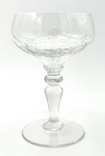 A set of eight 1930s Val St Lambert crystal glasses with etched stars