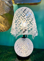 A wonderful 1970s Italian Murano glass handkerchief lamp by La Murrina