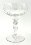 Eight 1930s Val St Lambert Crystal glasses with etched fern design