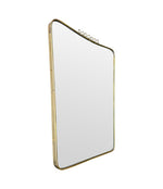 Mid Century mirror Gio Ponti 1950s Italian Brass framed mirror