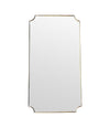 Mid Century mirror brass framed 1950s Italian