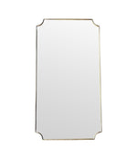 Mid Century mirror brass framed 1950s Italian