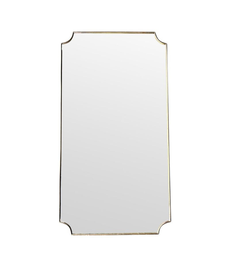 Mid Century mirror brass framed 1950s Italian
