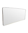Mid Century mirror Italian brass framed 1950s with curved corners