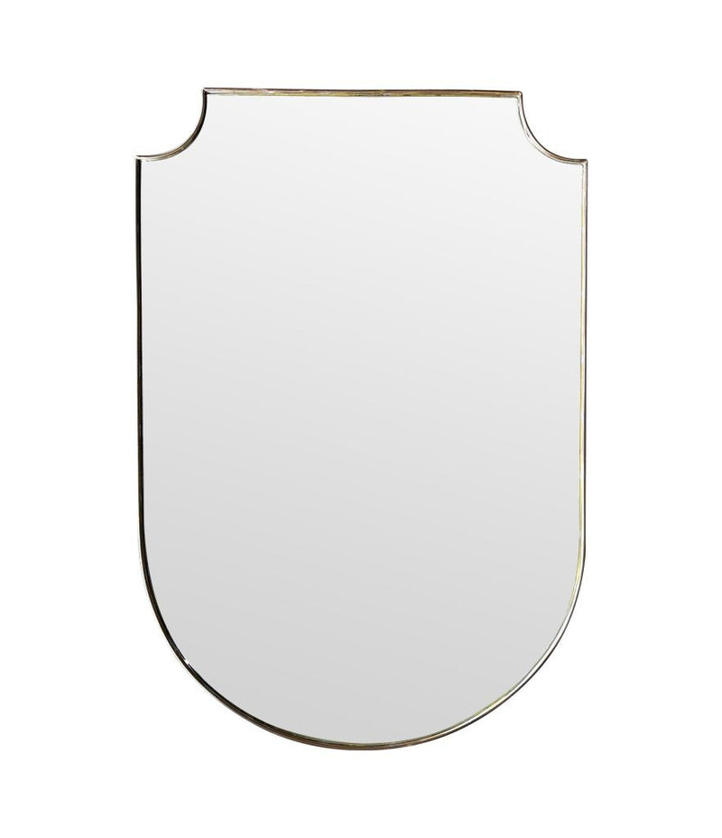 Mid Century mirror shield mirror Italian 1950s