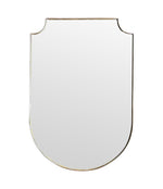 Mid Century mirror shield mirror Italian 1950s