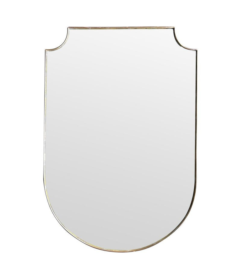 Mid Century mirror shield mirror Italian 1950s