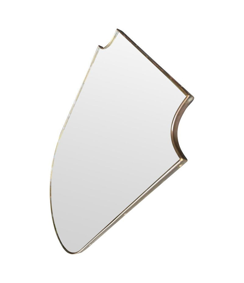 Mid Century mirror shield mirror Italian 1950s