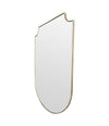 Mid Century mirror shield mirror Italian 1950s