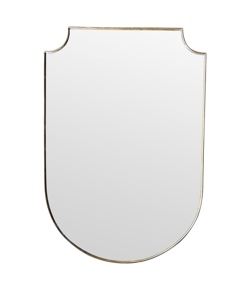 Mid Century mirror shield mirror Italian 1950s 