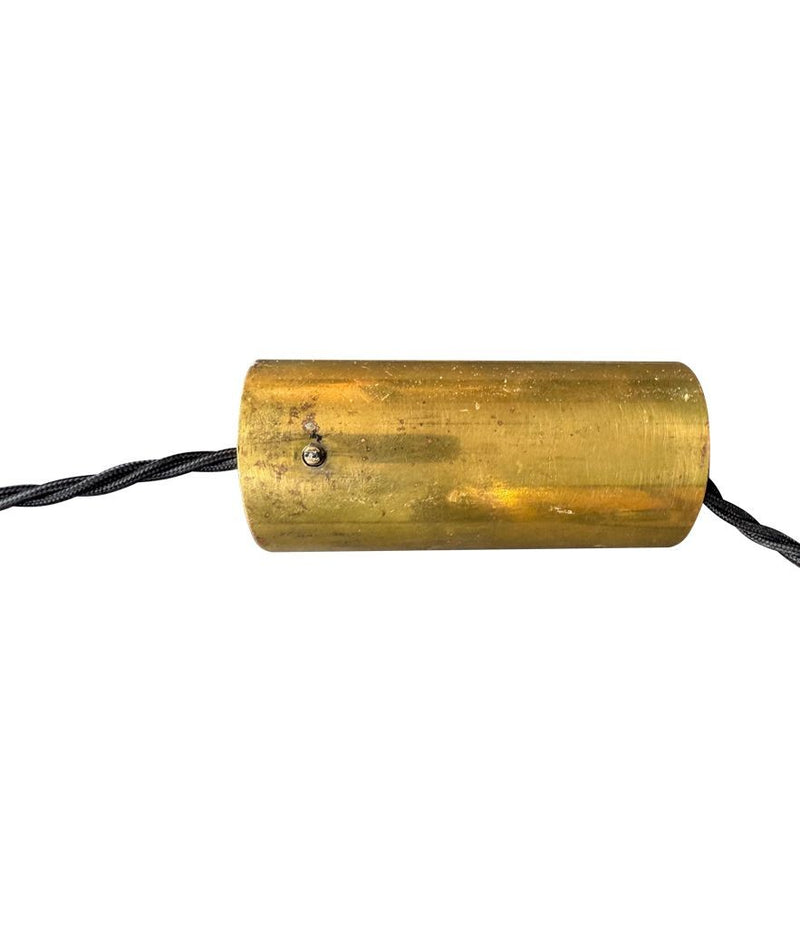 Mid century ceiling light Murano glass and brass pendant light by Gino Sarfatti and Archimede Seguso - 1950s - Italian