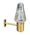 Mid century ceiling light Murano glass and brass pendant light by Gino Sarfatti and Archimede Seguso - 1950s - Italian