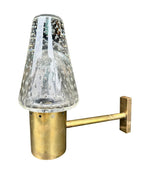 Mid century wall light Murano glass and brass by Gino Sarfatti and Archimede Seguso