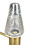 Mid century wall light Murano glass and brass by Gino Sarfatti and Archimede Seguso