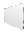 Mid century mirror brass framed Italian 1950s