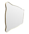 Mid century mirror brass framed Italian 1950s