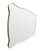 Mid century mirror brass framed Italian 1950s