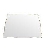Mid century mirror brass framed Italian 1950s